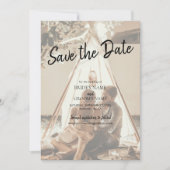 Je eigen foto's gaan over het huwelijk save the date (Voorkant)