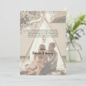 Je eigen foto's met een bruuske bruiloft bedankkaart (Staand voorkant)