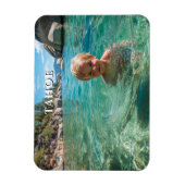 Je eigen gepersonaliseerde reis foto magneet (Verticaal)