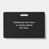 Je eigen geüploade QR-code & bewerkbare retro-teks Badge (Achterkant)