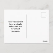 Je eigen geüploade QR-code & bewerkbare retro-teks Briefkaart (Achterkant)