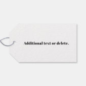 Je eigen geüploade QR-code & bewerkbare retro-teks Cadeaulabel (Achterkant Horizontaal)