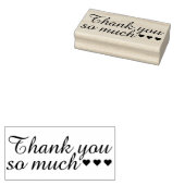 Je eigen Gezegde en boodschap: DANK JE ZO VEEL Rubberstempel (Gestempeld)
