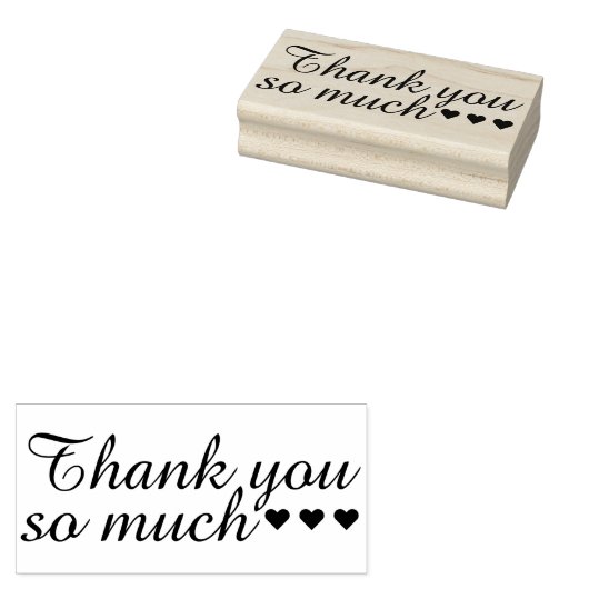 Je eigen Gezegde en boodschap: DANK JE ZO VEEL Rubberstempel (Gestempeld)