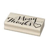 Je eigen Gezegde en boodschap: veel BEDANKT Rubberstempel (Stempel)
