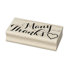 Je eigen Gezegde en boodschap: veel BEDANKT Rubberstempel