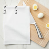 Je eigen grappige of inspirerend drie woorden teks theedoek (Quarter Fold)