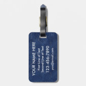 Je eigen Hockey Papa-Bagagelabel aanpassen Bagagelabel (Achterkant verticaal)