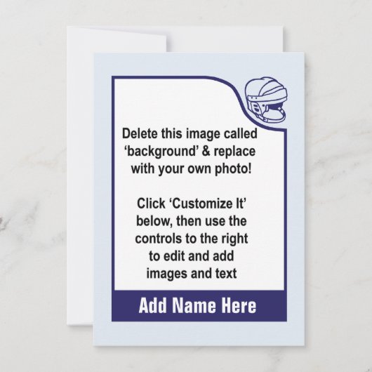 Je eigen Hockey Trading Kaart aanpassen (Voorkant)