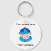 Je eigen honkbal aanpassen sleutelhanger (Voorkant)