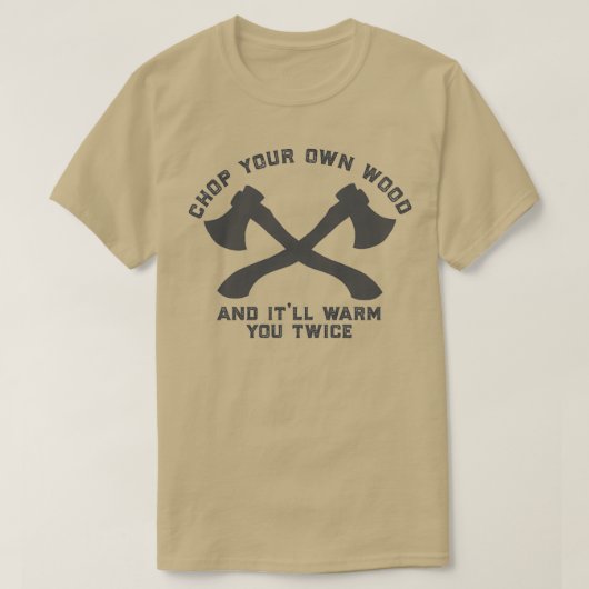 je eigen hout 2 1 t-shirt (Design voorkant)