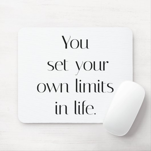 Je eigen limietwaarden Muismat (Met muis)