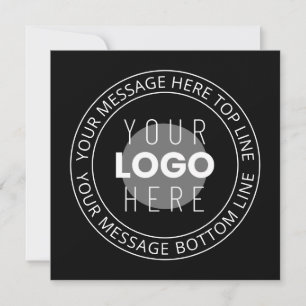 Je Eigen Logo & Aanpasbare Cirkeltekst Notitiekaartje