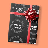 Je eigen logo & bedankbericht bewerkbaar cadeaupapier
