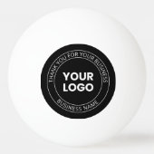 Je eigen logo & bedankbericht bewerkbaar pingpongbal (Voorkant)