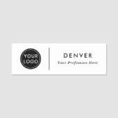 Je eigen logo-naam toevoegen naamplaatje (Voorkant)