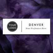 Je eigen logo-naam toevoegen naamplaatje