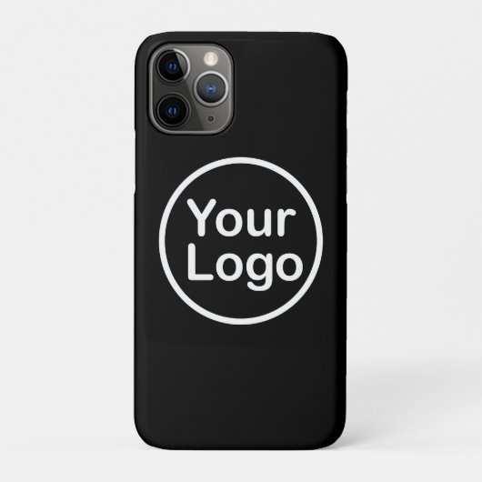 Je eigen Logo toevoegen | Zwarte achtergrond Case-Mate iPhone Case (Achterkant)