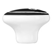 Je eigen Logo toevoegen | Zwarte achtergrond Keramische Knop (Zijkant)