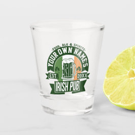 Je eigen naam | Irish Whiskey St Patricks Day Shot Glas