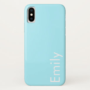 Je Eigen Naam of Woord Zachte Hemelblauw Case-Mate iPhone Case