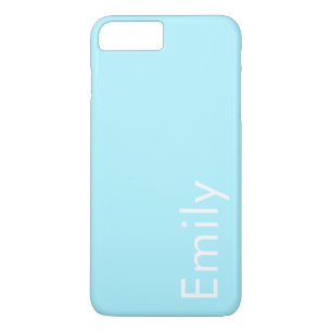 Je Eigen Naam of Woord Zachte Hemelblauw iPhone 8/7 Plus Hoesje