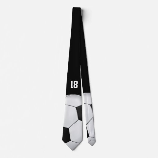 Je eigen nummer | Football Soccer Sports Gift Stropdas (Voorkant)