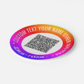 Je Eigen Ontwerp QR Code Aangepaste Tekst Papieren Bordje (Gekanteld)