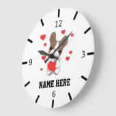 Je eigen papaverliefde personaliseren grote klok (Hoek)