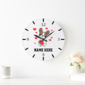 Je eigen papaverliefde personaliseren grote klok (Huis)