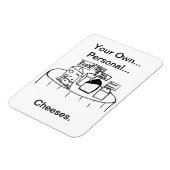 Je eigen persoonlijke kaasmagneet magneet (Linkerzijde)