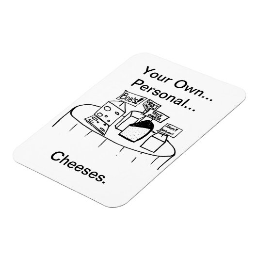 Je eigen persoonlijke kaasmagneet magneet (Linkerzijde)