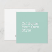 Je eigen stijlnotitiekaart kweken notitiekaartje (Voorkant / Achterkant)