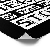 Je eigen Story Hero Zwart-wit Motivatie Poster (Hoek)