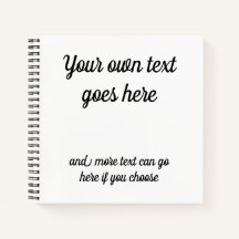 Je eigen tekst aan de voorkant. Zwarte tekst op wi