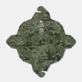 Je eigen tekst digitale camo Woodland Bedankdoosjes (Uitgevouwen)