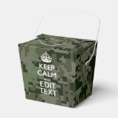 Je eigen tekst digitale camo Woodland Bedankdoosjes (Voorkant Zijde)