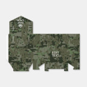 Je eigen tekst digitale camo Woodland kalm houden Bedankdoosjes (Uitgevouwen)