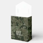 Je eigen tekst digitale camo Woodland kalm houden Bedankdoosjes (Geopend)