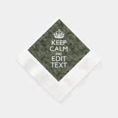 Je eigen tekst digitale camo Woodland kalm houden Servetten (Hoek)