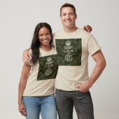 Je eigen tekst digitale camo Woodland kalm houden T-shirt (Unisex)