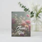 Je eigen tekst gemengde bloemen 20 sjabloon (Staand voorkant)