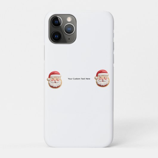 Je eigen tekst Kerstman Koekje Kerstmis Case-Mate iPhone Case (Achterkant)