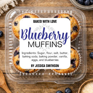 Je eigen tekst muffins aangepast etiket CK011musq