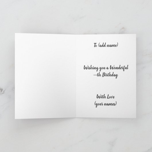 Je eigen tekst op deze mooie Lila ballerina Kaart (Binnen)