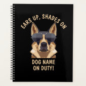 Je eigen tekst, ziet de schaduw omhoog op de naam planner (Voorkant)