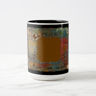 Je eigen tweekleurige koffiemok