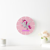 Je eigen Unicorn personaliseren Ronde Klok (Huis)