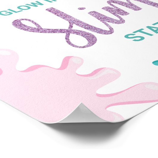 Je eigen verjaardagsteken voor Slime Station maken Poster (Hoek)