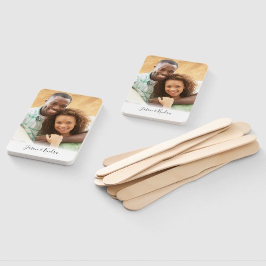 Je eigen Verloving voor het monogram bruiloft op f Handwaaier (Niet-gemonteerd)